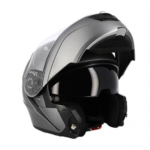 Modulārā ķivere ar dubulto vizieri Trendy T-706 matēts kokogles krāsā XS Modulārā ķivere ar dubulto vizieri Trendy T-706 matēts kokogles krāsā XS