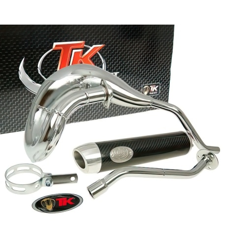 Exhaust Turbo Kit Bufanda RQ Chrom Derbi DRD Pro Exhaust Turbo Kit Bufanda RQ Chrom Derbi DRD Pro