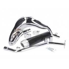 Exhaust Turbo Kit Bufanda RQ Chrom Generic Trigger / Keeway / KSR-Moto / Ride