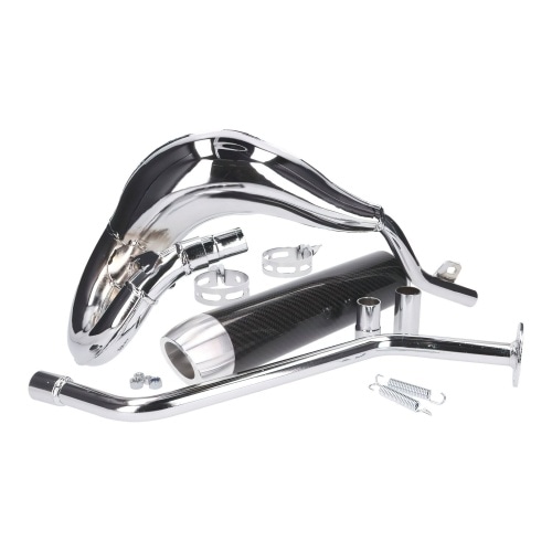 Exhaust Turbo Kit Bufanda RQ Chrom Generic Trigger / Keeway / KSR-Moto / Ride Exhaust Turbo Kit Bufanda RQ Chrom Generic Trigger / Keeway / KSR-Moto / Ride