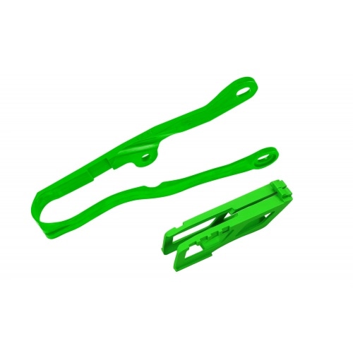 Swingarm Slider / Chain Guide Set KX 450 2024 green UFO Swingarm Slider / Chain Guide Set KX 450 2024 green UFO