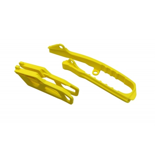 Chain Guide / Swingarm Slider Set Suzuki RM-Z 250 after 2019 yellow UFO Chain Guide / Swingarm Slider Set Suzuki RM-Z 250 after 2019 yellow UFO