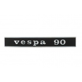 Badge Vespa 90 black / chrome