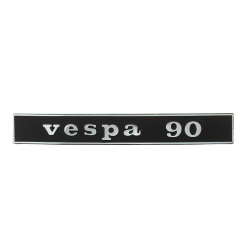 Badge Vespa 90 black / chrome Badge Vespa 90 black / chrome