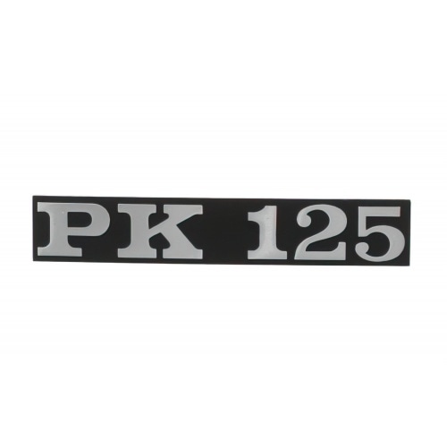 Badge Vespa PK 125 black / chrome Badge Vespa PK 125 black / chrome