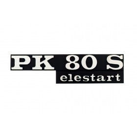 Badge Vespa PK 80 S Elestart black / chrome