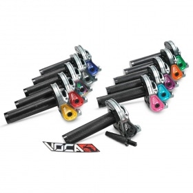 Quick-Action Throttle Voca Bestia CNC 90º Alu Silver