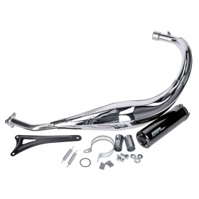 Izplūdes Voca 50/70cc (CE) hroma / melna alumīnija trokšņa slāpētājs Beta RR 2012