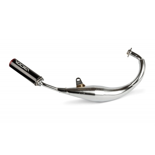 Izplūdes Voca Racing 50/70cc hroma / melns trokšņa slāpētājs Derbi Senda Euro 2 / Euro 3 Izplūdes Voca Racing 50/70cc hroma / melns trokšņa slāpētājs Derbi Senda Euro 2 / Euro 3