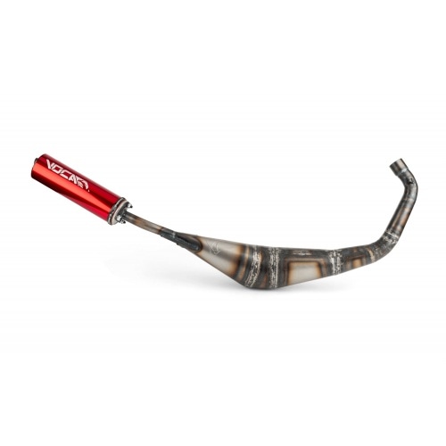 Izplūdes Voca Warrior 50-70cc sarkans trokšņa slāpētājs Yamaha DT / X-Limit Izplūdes Voca Warrior 50-70cc sarkans trokšņa slāpētājs Yamaha DT / X-Limit