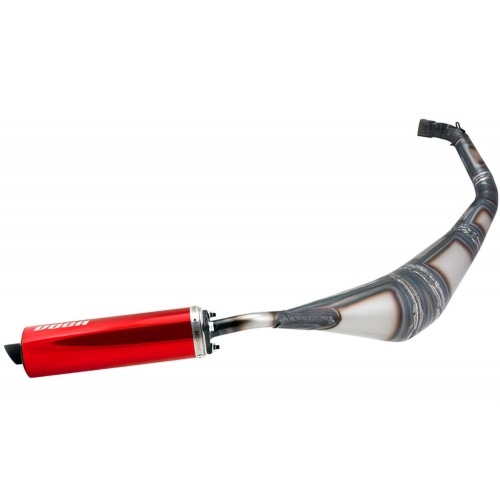 Izplūdes Voca Warrior 50-70cc sarkans trokšņa slāpētājs Derbi Senda Izplūdes Voca Warrior 50-70cc sarkans trokšņa slāpētājs Derbi Senda