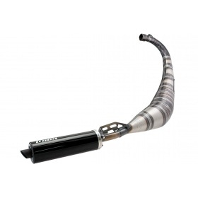 Voca Racing Exhaust "Rookie" 50/70cc (street-legal) Minarelli AM6 black aluminium silencer