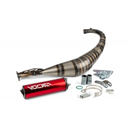 Izplūdes Voca Racing Rookie 50/70cc Minarelli AM6 sarkans alumīnija izpūtējs Izplūdes Voca Racing Rookie 50/70cc Minarelli AM6 sarkans alumīnija izpūtējs