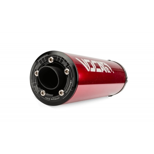 Dzirdes kakla trokšņa slāpētājs Voca Racing priekš SCR / MK ProRace / MK SP / Barikit BRK sarkans alumīnija Dzirdes kakla trokšņa slāpētājs Voca Racing priekš SCR / MK ProRace / MK SP / Barikit BRK sarkans alumīnija