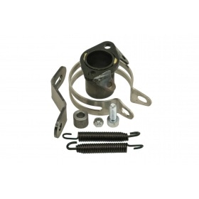 Exhaust Bracket + Clamp VOCA Racing Carbone 80cc Derbi Senda