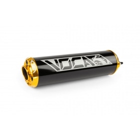 Silencer Voca Alu CNC black / gold