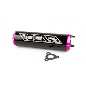 Silencer Voca Alu CNC black / pink