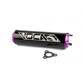 Silencer Voca Alu CNC black / purple