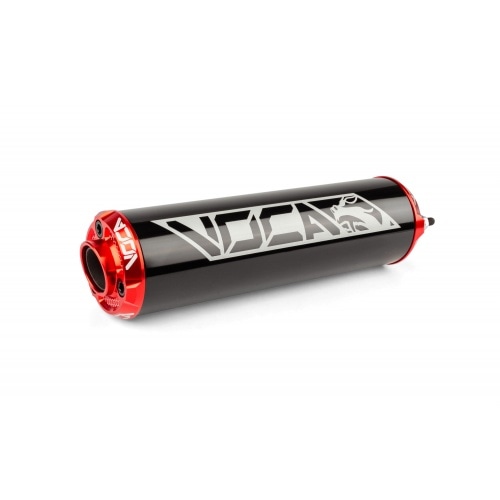Silencer Voca Alu CNC black / red Silencer Voca Alu CNC black / red