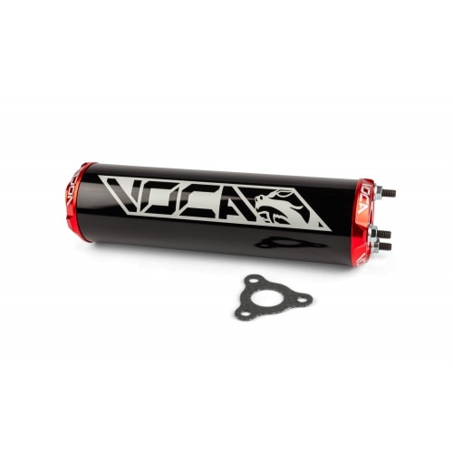 Silencer Voca Alu CNC black / red Silencer Voca Alu CNC black / red