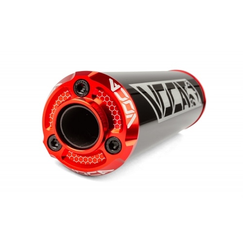 Silencer Voca Alu CNC black / red Silencer Voca Alu CNC black / red