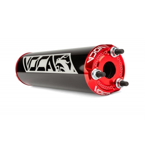 Silencer Voca Alu CNC black / red Silencer Voca Alu CNC black / red