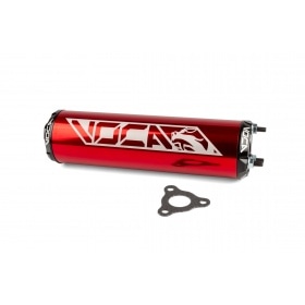 Silencer Voca Alu CNC red / black