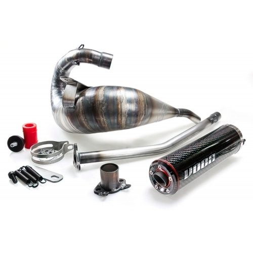 Izplūdes Voca Cross Carbone 80 - 90cc augsta stiprinājuma Derbi Senda / DRD Izplūdes Voca Cross Carbone 80 - 90cc augsta stiprinājuma Derbi Senda / DRD