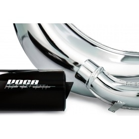 Izplūdes Voca Cross hromēts 50 / 70cc melns Rieju MRT