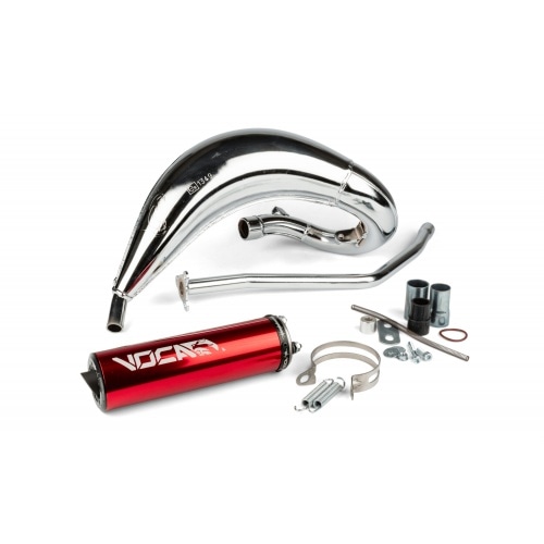 Izplūdes Voca Cross hromēts 50 / 70cc sarkans Rieju MRT Izplūdes Voca Cross hromēts 50 / 70cc sarkans Rieju MRT