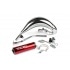 Exhaust Voca Cross Chromed 50 / 70cc CE red Beta RR after 2012 Exhaust Voca Cross Chromed 50 / 70cc CE red Beta RR after 2012