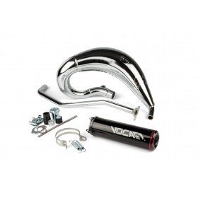 Izplūdes Voca Cross hromēts 50 / 70cc melns Aprilia SX / Derbi DRD