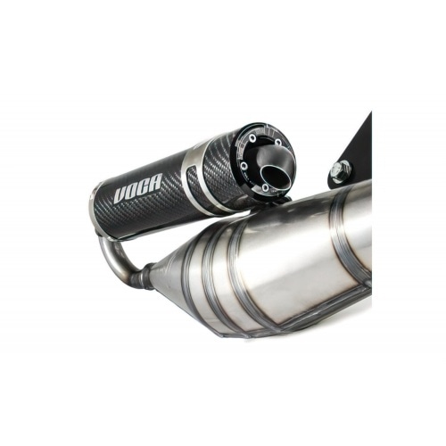 Izplūdes Voca Racing Sabotage V2 50/70 Piaggio NRG / Typhoon oglekļa izskats klusinātājs Izplūdes Voca Racing Sabotage V2 50/70 Piaggio NRG / Typhoon oglekļa izskats klusinātājs