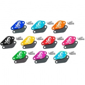 Oil pump cover VOCA Style, universal geared mopeds (Minarelli AM6, Derbi), red