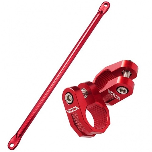 Crossbar and Clamps 22mm Voca Racing Alu red Crossbar and Clamps 22mm Voca Racing Alu red