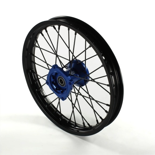 Front Wheel / Rim aluminium hub CNC 15mm axle – 14” Volt Racing Pit Bike / Dirt Bike blue Front Wheel / Rim aluminium hub CNC 15mm axle – 14” Volt Racing Pit Bike / Dirt Bike blue