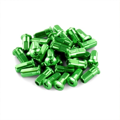 Spoke Nipples aluminium (x32) Volt Racing green Spoke Nipples aluminium (x32) Volt Racing green
