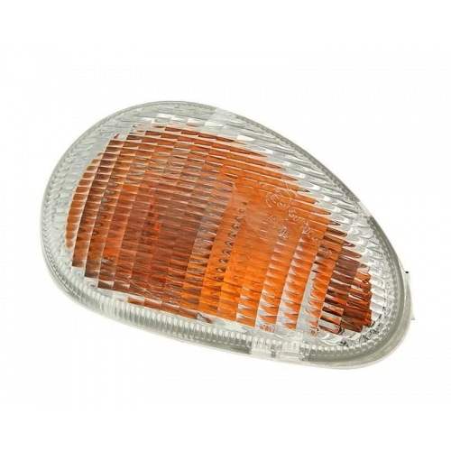 Indicator Vespa ET2/ET4, front right, clear glass, homologated Indicator Vespa ET2/ET4, front right, clear glass, homologated