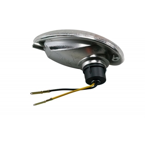 Indicator Vespa ET2/ET4, front right, clear glass, homologated Indicator Vespa ET2/ET4, front right, clear glass, homologated