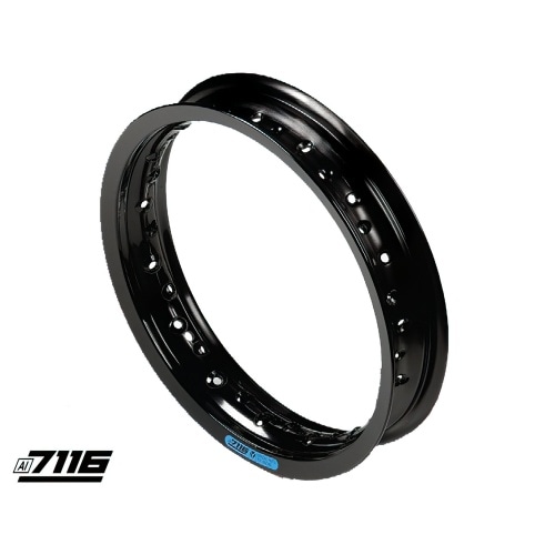 Priekšējais alumīnija apmale 7116 14x1,40 melna Pit Bike / Dirt Bike Priekšējais alumīnija apmale 7116 14x1,40 melna Pit Bike / Dirt Bike
