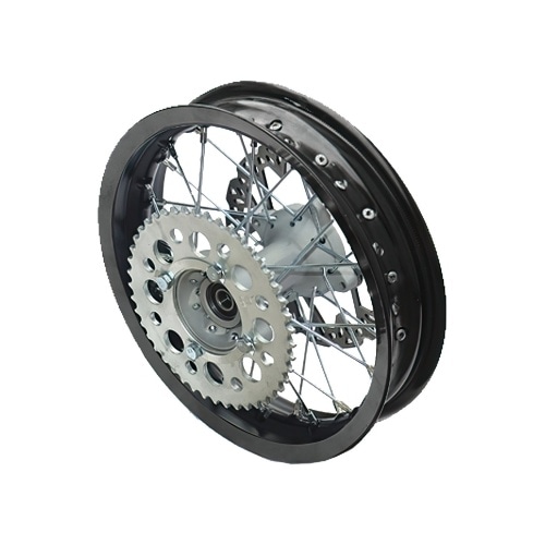 Rear Wheel aluminium Supermoto 2.5×12″ w/ disc + sprocket Pit Bike / Dirt Bike Rear Wheel aluminium Supermoto 2.5×12″ w/ disc + sprocket Pit Bike / Dirt Bike