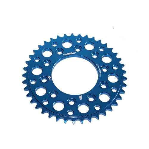 Rear Sprocket aluminium CNC 420 - 43 teeth - 5 screws YCF Pit Bike blue Rear Sprocket aluminium CNC 420 - 43 teeth - 5 screws YCF Pit Bike blue