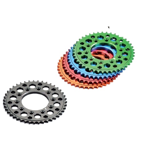Rear Sprocket aluminium CNC 420 - 45 teeth - 5 screws YCF Pit Bike Rear Sprocket aluminium CNC 420 - 45 teeth - 5 screws YCF Pit Bike