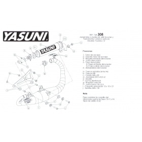 Izplūdes Yasuni C16 Black Yamaha BW's / Slider