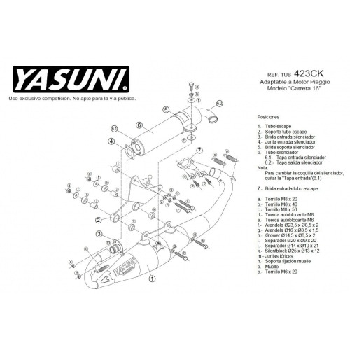 Izplūdes Yasuni Carrera 16 Black Edition oglekļa izskats Izplūdes Yasuni Carrera 16 Black Edition oglekļa izskats
