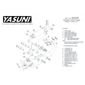 Izplūdes Yasuni Carrera 16 oglekļa izskats/Aramīds