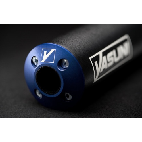 Exhaust Yasuni Cross ML black / blue Yamaha DT 50 Exhaust Yasuni Cross ML black / blue Yamaha DT 50