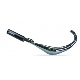 Exhaust Yasuni R2 chrome black AM6 / Derbi