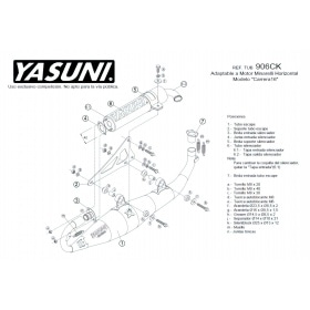 Izplūdes Yasuni C16 Black Yamaha Aerox / MBK Nitro