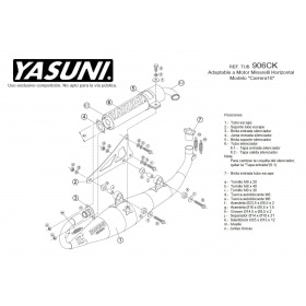Izplūdes Yasuni Carrera 16 Black Edition Yamaha Aerox / MBK Nitro oglekļa izskats